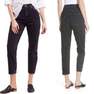 Free People We the Free Mom Jeans Washed‎ Black Size 26